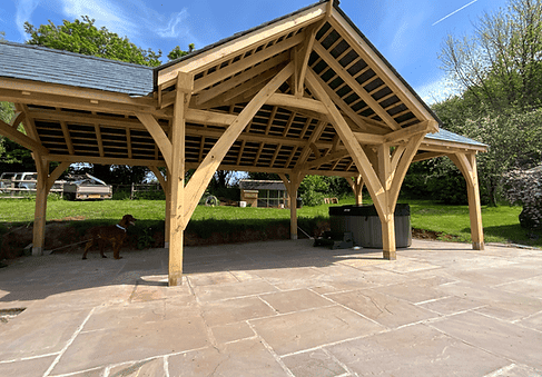 Free Yoga (6) oak pavilion structure