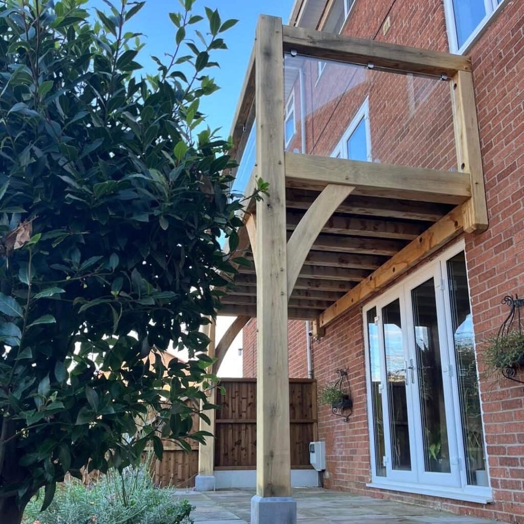 Oak Framed Balconies for Stunning Garden Views